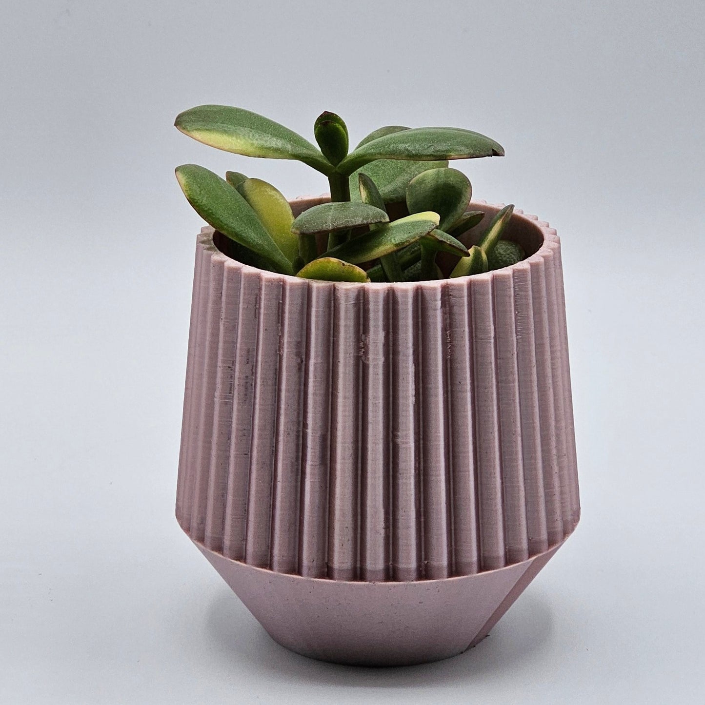 Pleated Planter, Rose Gold- 4 Inch