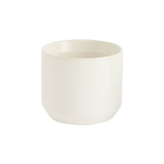 Small White Ceramic Planter Pot 2"