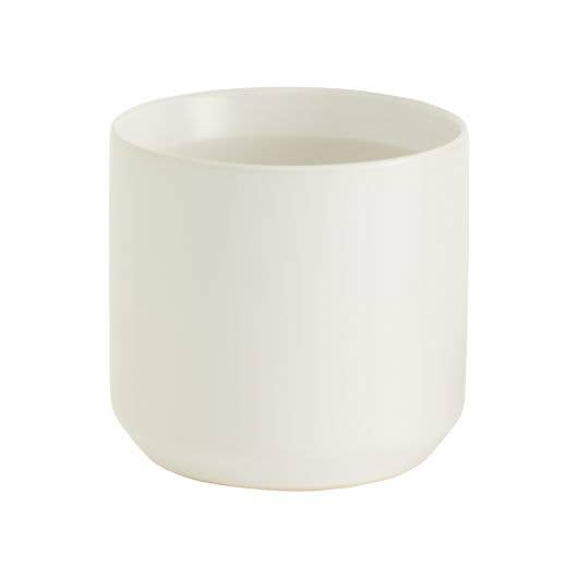 White Ceramic Planter Pot 4"